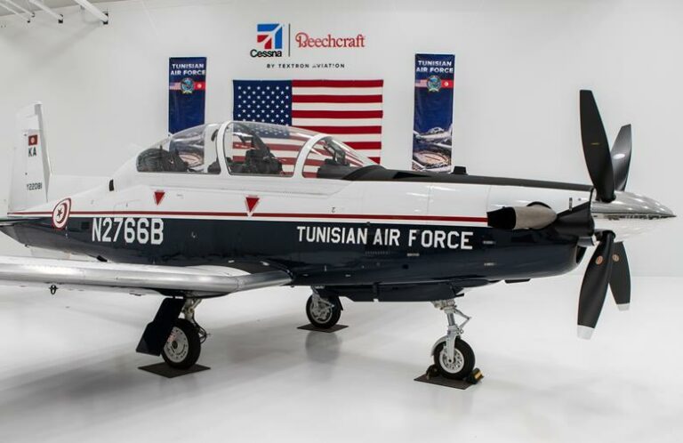 Tunisian air force receives its first T-6C trainer