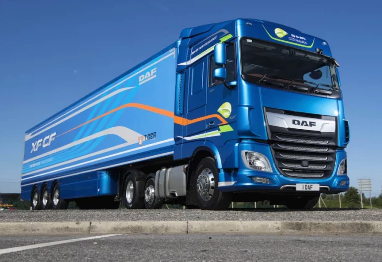 DAF XF480 FTP 6×2 with HVO fuel