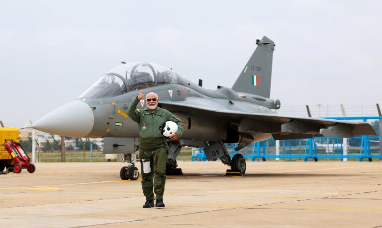 PM Modi flies LCA Tejas