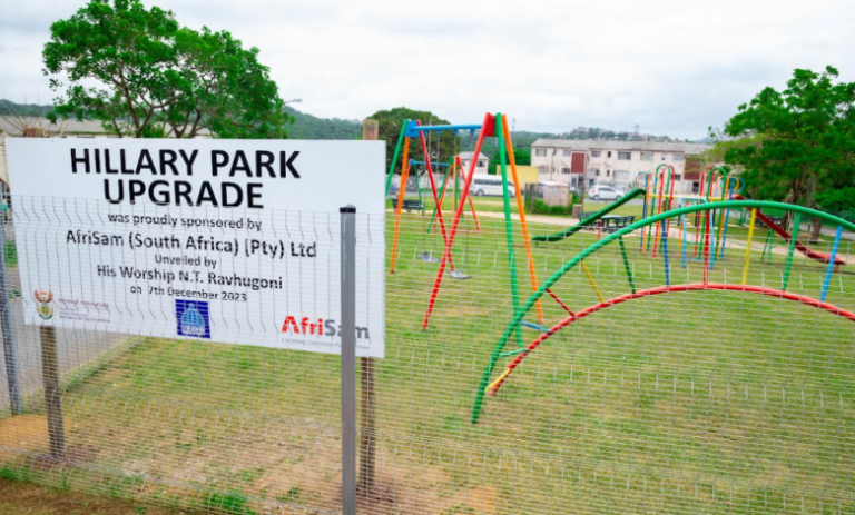 Afrisam upgrades Community Park into a family-friendly haven