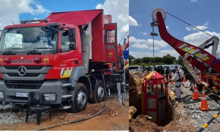 Novel South African-engineered mobile rescue winder instrumental in Stilfontein rescue
