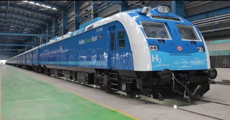India’s First Hydrogen-Powered Train Completes Successful Trial